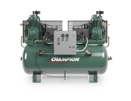 Picture of a green air compressor